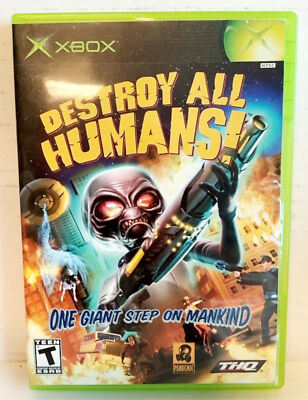 Destroy All Humans! Microsoft Original Xbox 2005 Video Game black