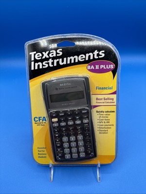 Texas Instruments BA II Plus Financial Calculator NEW TIBAII Math Sealed NIB