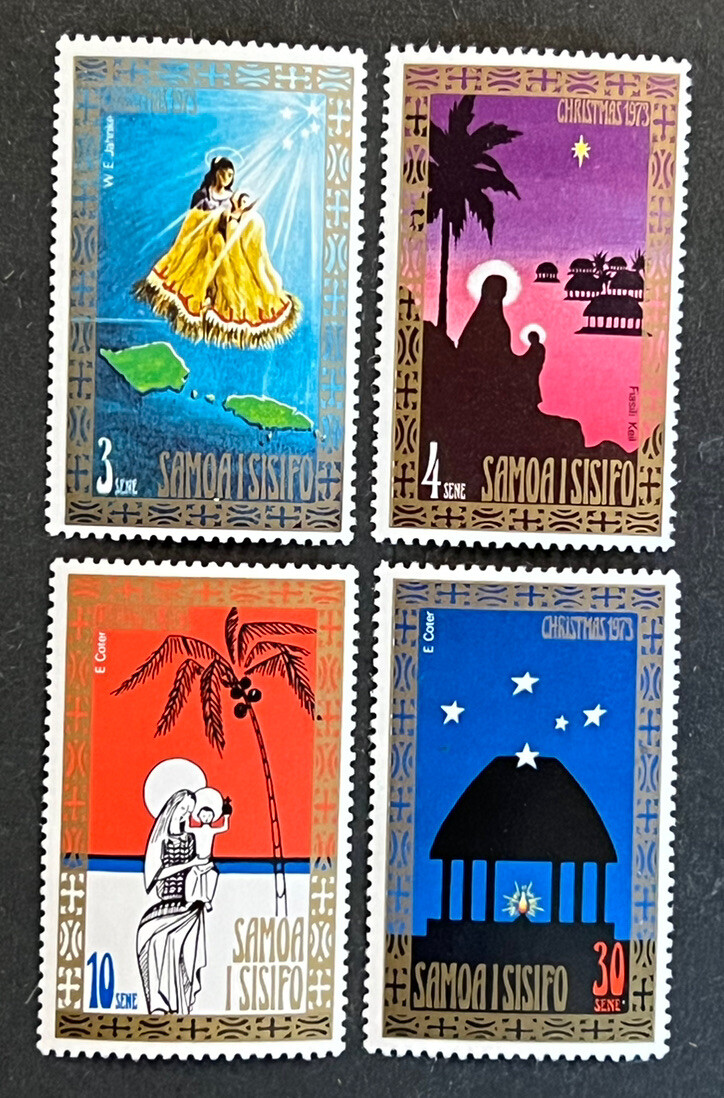Travelstamps: 1973 Samoa Stamps SG 417-420 Christmas set Mint MNH OG | eBay