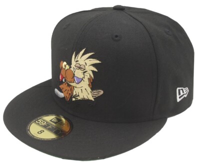 New Era Angry Beavers Black 59Fifty Fitted Cap Limited Edition