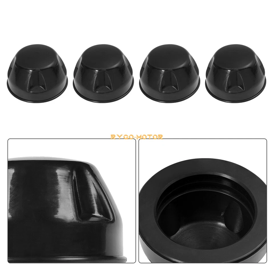 4 PACK For YAMAHA BIG BEAR GRIZZLY KODIAK 400 450 CENTER WHEEL HUB CAP COVER - Image 4 of 4