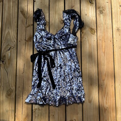 Free People | Sequin Siren Sheath Dress | Purple | 10 Black Dresses