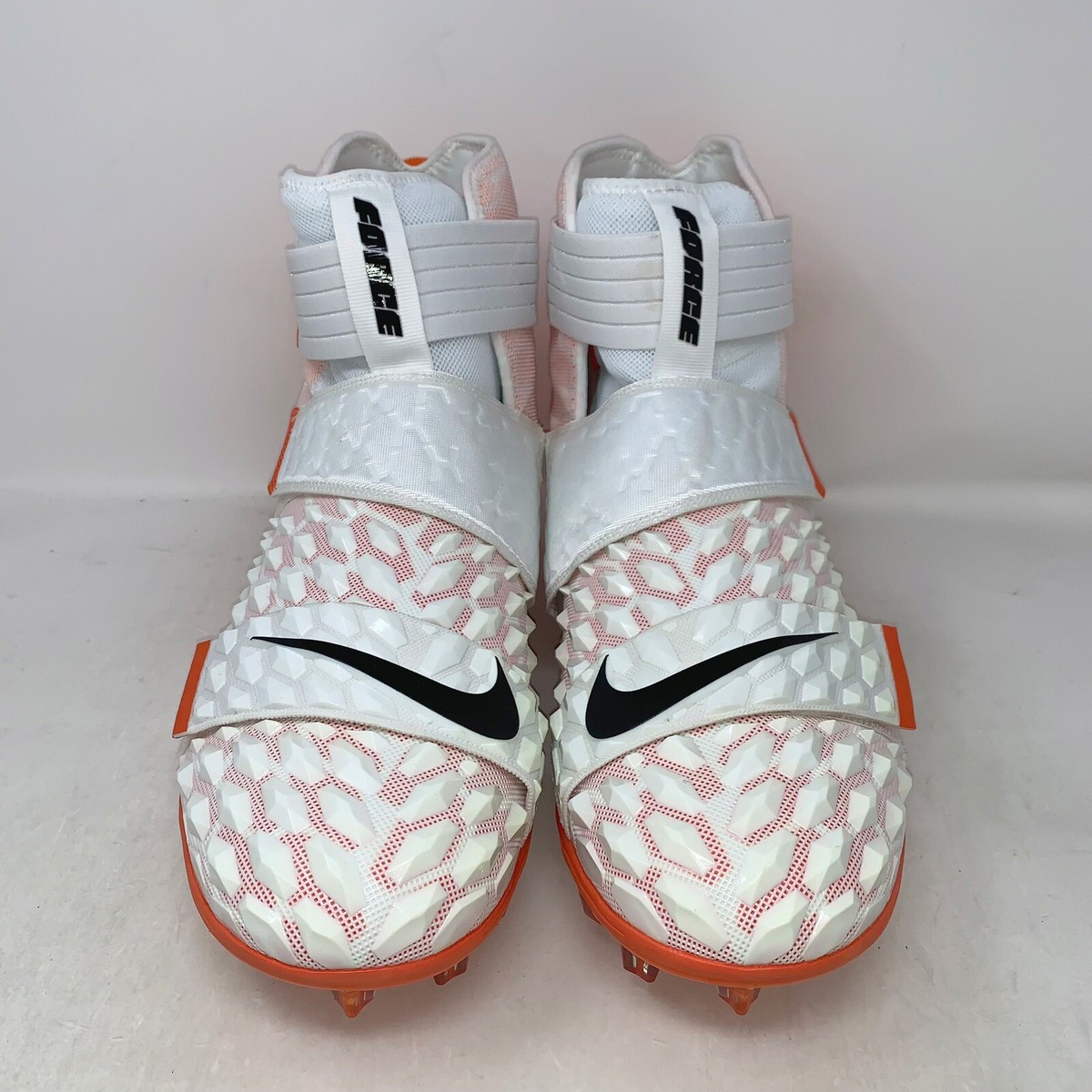 Nike Force Savage Elite 2 Football Cleats Size 16 BV3962-101 White Orange Nike Force Savage Elite 2 Football Cleats White Orange Men main image 4