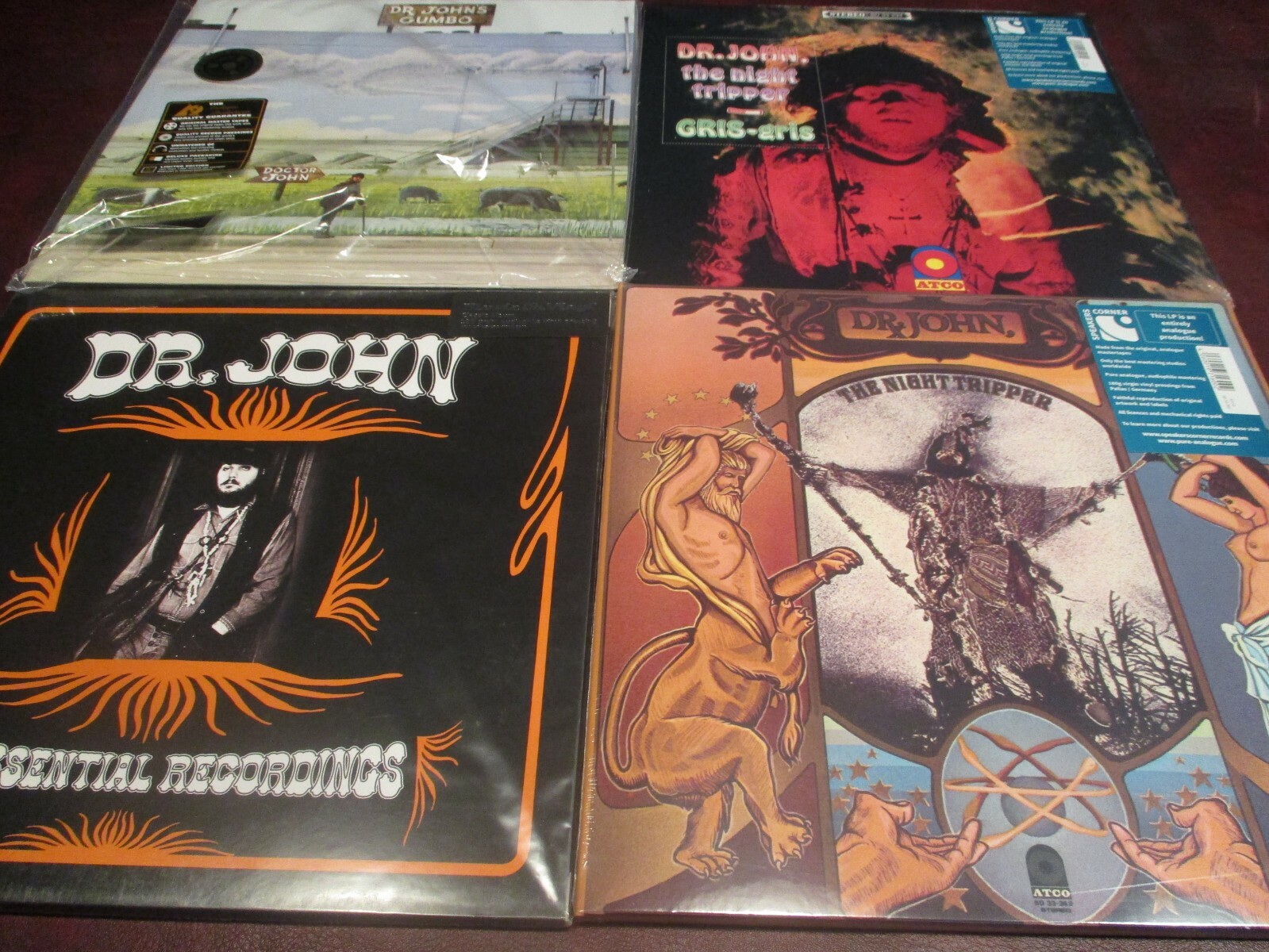 DR. JOHN THE ESSENTIAL RECORDINGS 180GRAM AUDIOPHILE IMPORT + 3 AUDIOPHILE LP'S