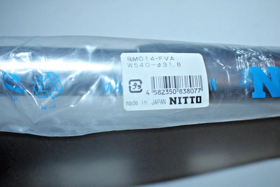 Manillar de carretera Nitto RM014-FVA Dirt Drop 31,8 mm 520 mm Japón plata grava Rando Foto 3 de 4