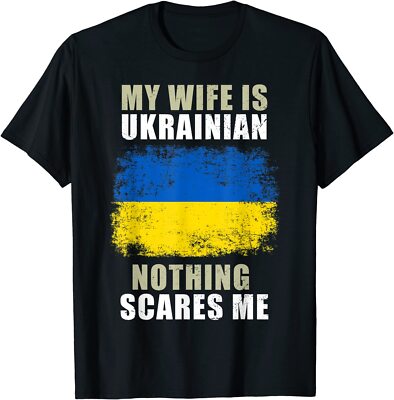 Ukraine Flag T-Shirt - Unisex Support Shirt, 100% Cotton, Printed In Canada