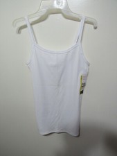 New No Boundaries Ribbed Cami Size L 11 13 Juniors White Pull Over Straps Casual