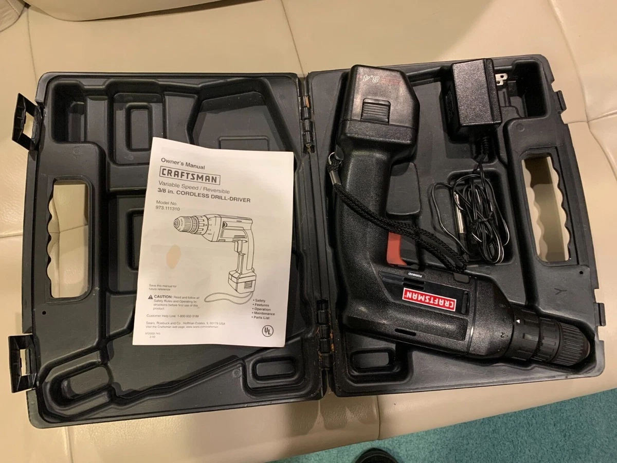 Sears Craftsman 8.4 Volt 3 8 In. Cordless Drill Driver Needs