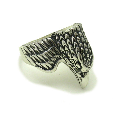 Handgefertigter Sterling Silber Ring Adler massiv gestempelt 925 nickelfrei