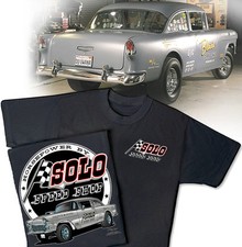Solo Speed Shop 1955 Chevy Gasser T-shirt - Vintage Lions Dragstrip Chevrolet