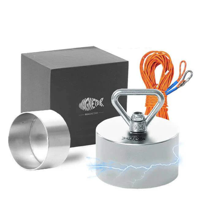 Aimant Néodyme 360° Beast force 1400kg avec revêtement antichoc en acier