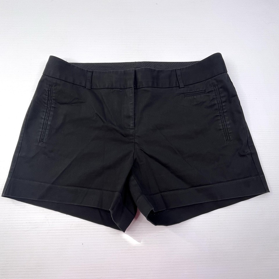 Witchery Women’s Black Tailored Shorts Size 14 Cotton Stretch Dress Shorts