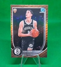 2025-26 Bowman Reptilian Refractor Egor Demin RC Brooklyn Nets