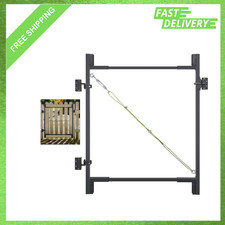 Heavy Duty Steel Frame Fence Gate Kit for 36 to 60 Inch Openings Fits 1x4 2x4