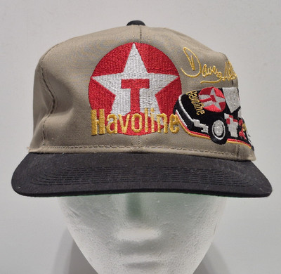 Vintage Davey Allison Texaco Havoline #28 Racing NASCAR Snapback Tan Hat Youngan
