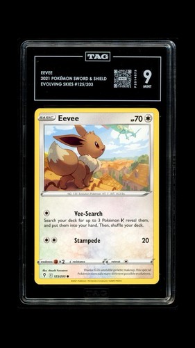Eevee graded TAG 9 for sale on eBay