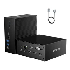 USB Docking Station, 16 in 2 Thunderbolt 3 Dock with 2 * 4K HDMI, VGA, Dual U...