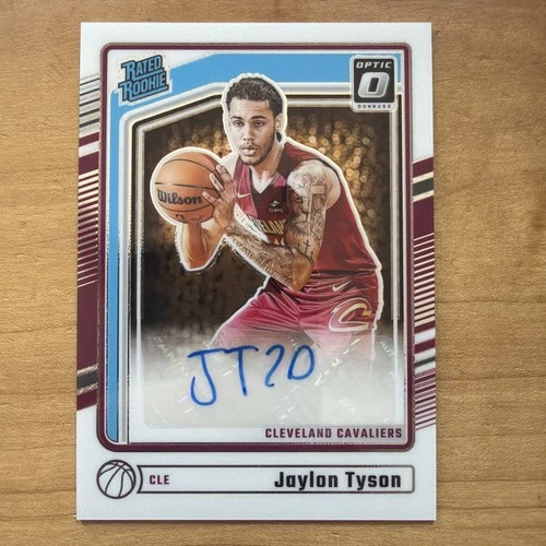 2024-25 Panini Donruss Optic Rated Rookie Signatures Jaylon Tyson #339 Auto