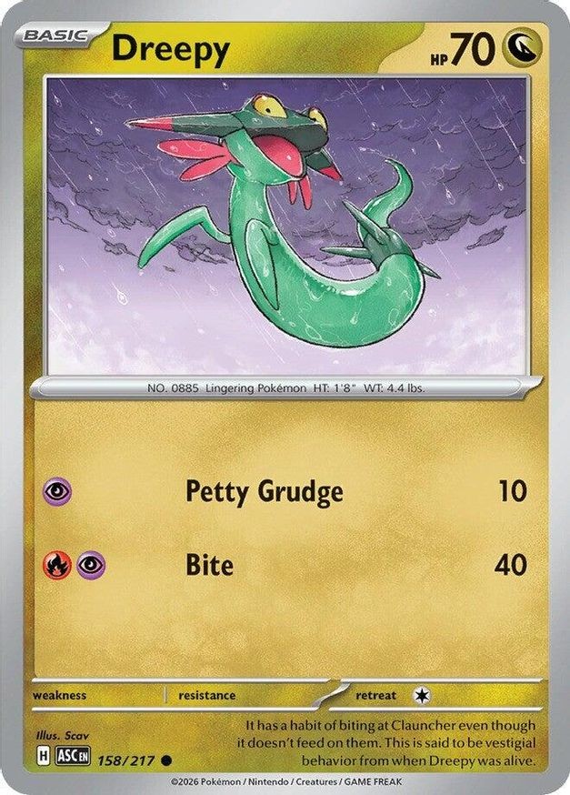 Pokemon Dreepy (158/575) Ascended Heroes NM