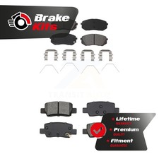 Front Rear Semi-Metallic Brake Pads Kit For 2021-2022 Kia Seltos AWD