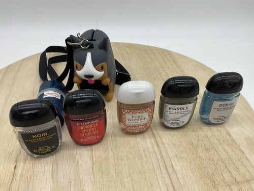 Bath & Body Works PocketBac Dog Holder 5 Hand Sanitizers Assorted Scents 1oz