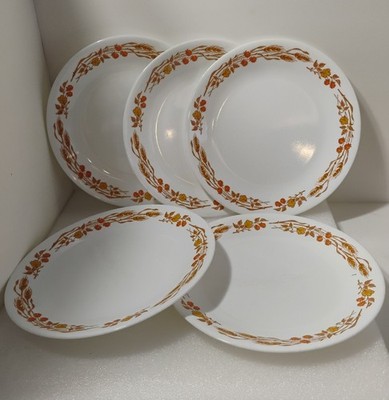 Vtg Corelle Harvest Home Luncheon Plate 8.5'' Set Of 5