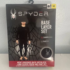 Spyder base layer set - adult M (NEW), Heat Transfer, Stretch Stretchy Christmas