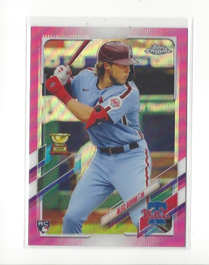 2021 Topps Chrome Pink Refractor #119 Alec Bohm RC Rookie Phillies
