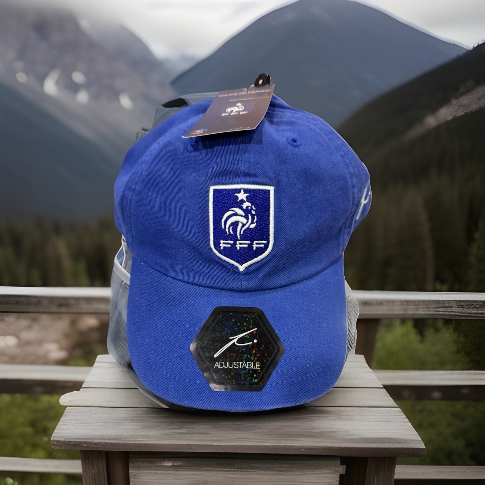French Football Federation France Soccer Adjustable Blue Cap Football Hat