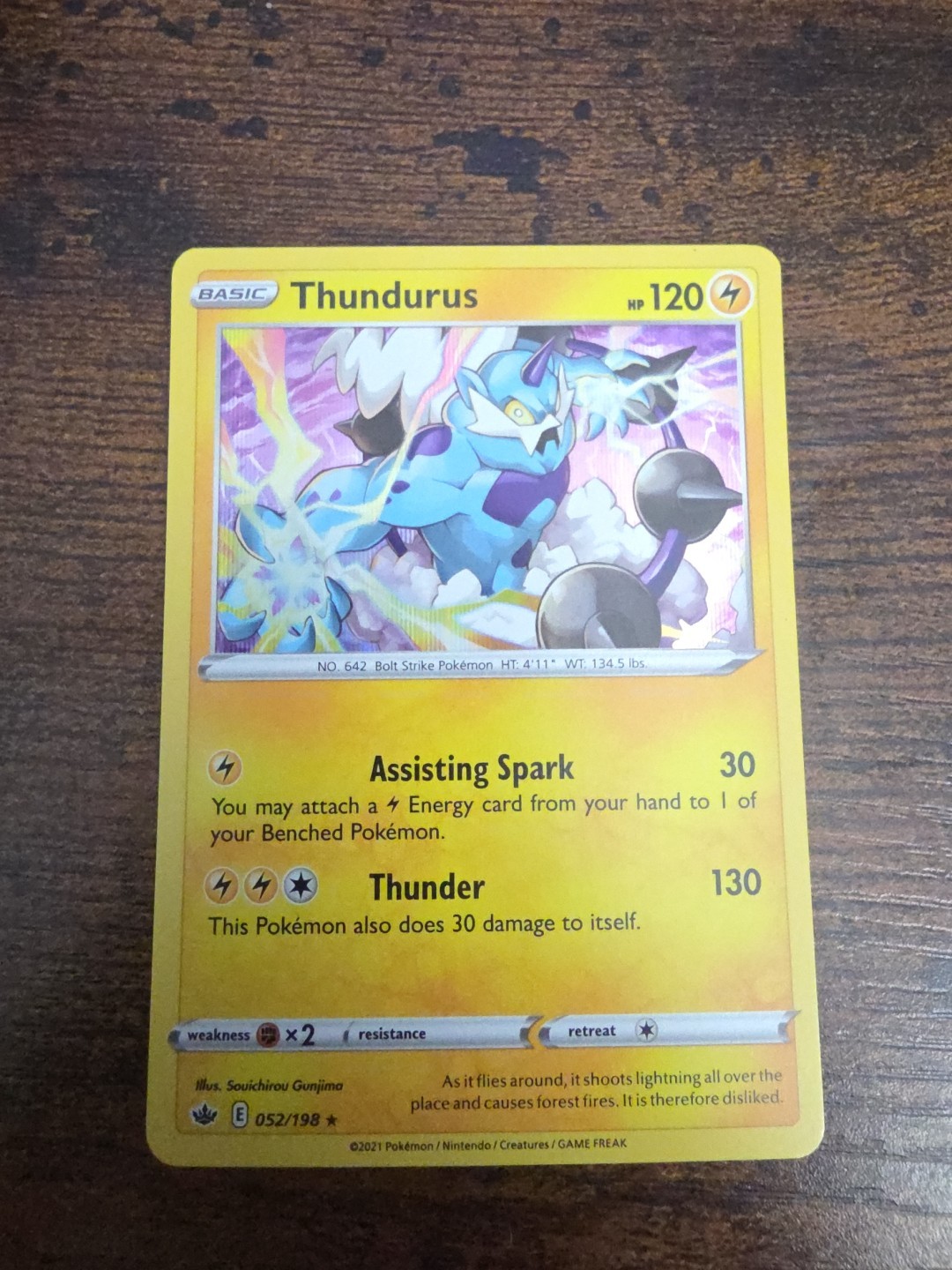 Pokémon TCG - Thundurus - Chilling Reign 52/198 Holo Rare NM/M 