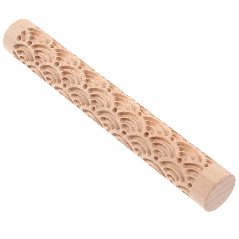 Polymer Clay Texture Roller Pottery Teaching Rolling Mud Stick Ceramic Tools
