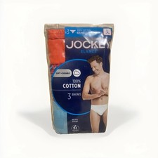 JOCKEY 3 PACK Mens ELANCE BIKINI BRIEFS LOW-RISE No-Fly LARGE/L 36-38 Underwear