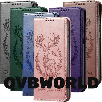 Hülle für Huawei Honor 300 200 100 90 80 20 Hirsch Muster Wallet Case Handyhülle
