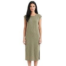 Madewell L heathered olive midi dress    $88 retail