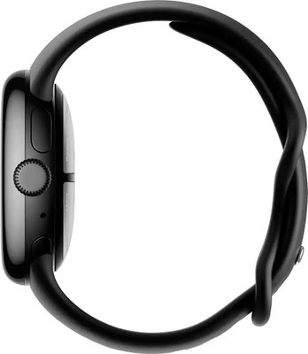 Google Pixel Watch 2 41mm Matte Black Aluminum Case with Obsidian 