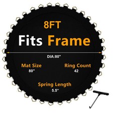 LeffEase Trampoline Mat Replacement, Trampoline Mat with 42 V-Rings