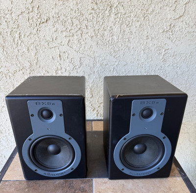 Pair of M-Audio Studiophile BX5a Black Gray Studio Speakers USED/ GREAT SOUND!