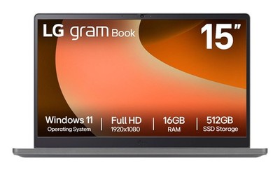 LG gram Book 15U50T 15,6'' Laptop Intel Core i5 1334U 16GB 512GB Windows 11
