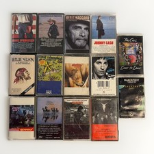 Vintage Rock Country Cassette Tape Lot of 14 Springsteen Cash Haggard Thorogood