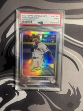 2022 Topps Chrome Update Julio Rodriguez Rc Refractor Auto Gem Mint 💎 Psa 10!!