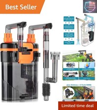 External Hang-On-Back Canister Aquarium Filter,Quiet Fish Tank Filter with 3-...