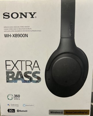 Sony WH-XB900N Extra Bass Wireless Noise Cancelling Bluetooth Headphones Black