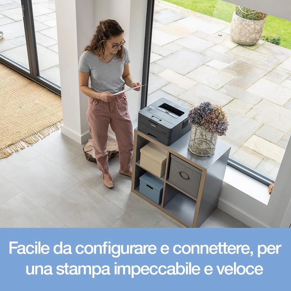 HLL2400DWE Stampante Ecopro Ready, 30 Ppm, 64MB, Stampa Fronte/Retro, Display LC - Immagine 3 di 4