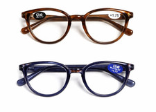 Reading Glasses Women Cat Eye Blue Light 2 Piece Set Strength 1.75