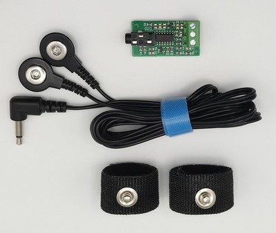 ODAX EDA / GSR Sensor Kit 3V-5V Electrodermal Activity, Galvanic Skin Response