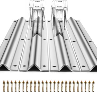 24FT Heavy Duty V-Track for Sliding Gates with Complete Hardware Kit