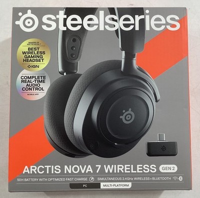 SteelSeries Arctis Nova 7 Gen 2 Wireless Gaming Headset-Black