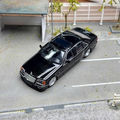 SW 1/64 Scale Mercedes-Benz S600 W140 Black Diecast Car Model Toy