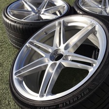21 22 Hre Porsche Turbo S Rims Tires Tpms Set 4 Wheels Brushed