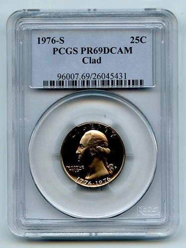 1976-S Washington Quarter Proof — photo from another recent sale